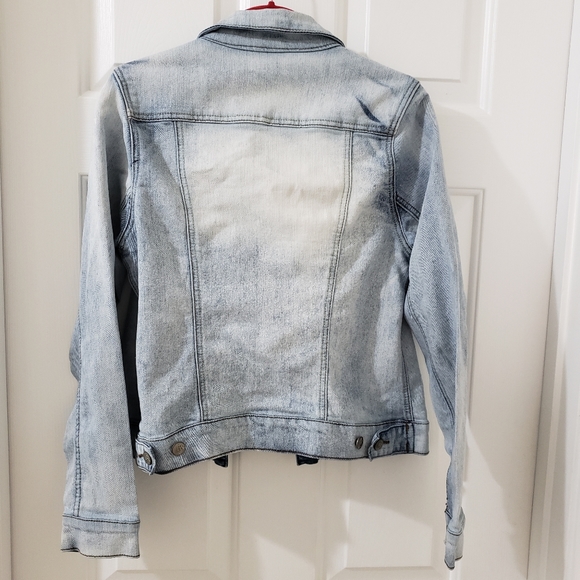 Royalty For Me Sky Blue Denim Jean Jacket - Picture 3 of 7